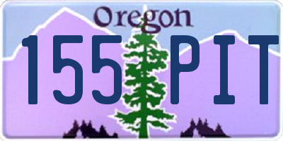OR license plate 155PIT