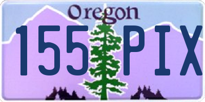 OR license plate 155PIX
