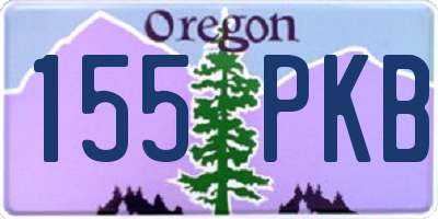 OR license plate 155PKB