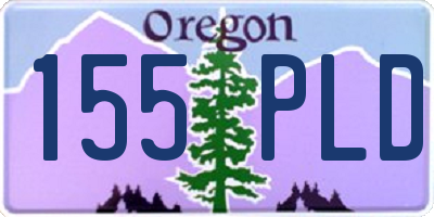 OR license plate 155PLD