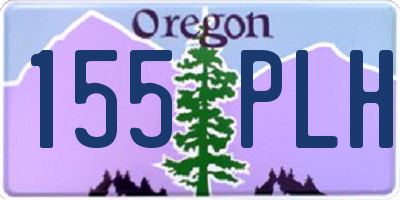 OR license plate 155PLH