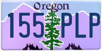 OR license plate 155PLP