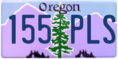 OR license plate 155PLS