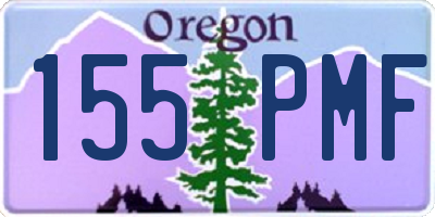 OR license plate 155PMF