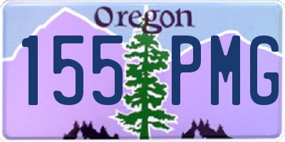 OR license plate 155PMG