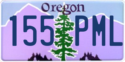 OR license plate 155PML