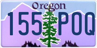 OR license plate 155POQ