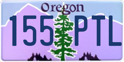 OR license plate 155PTL
