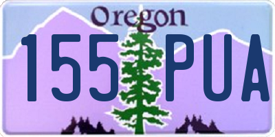 OR license plate 155PUA