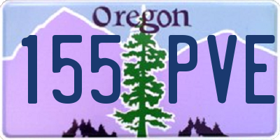 OR license plate 155PVE