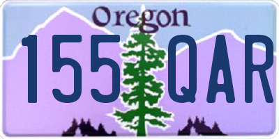 OR license plate 155QAR