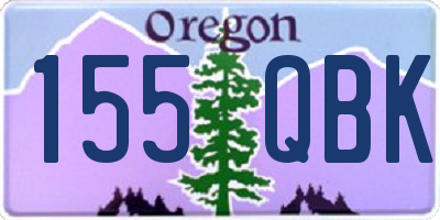 OR license plate 155QBK