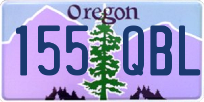 OR license plate 155QBL