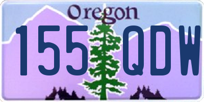OR license plate 155QDW