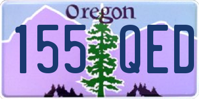 OR license plate 155QED