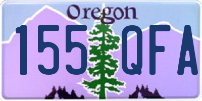 OR license plate 155QFA