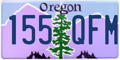 OR license plate 155QFM