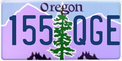 OR license plate 155QGE