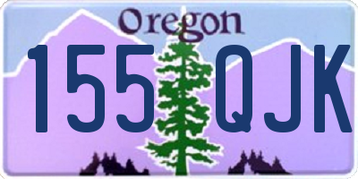 OR license plate 155QJK