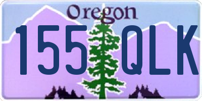 OR license plate 155QLK