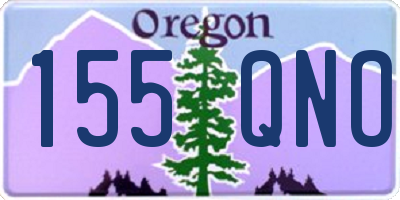 OR license plate 155QNO