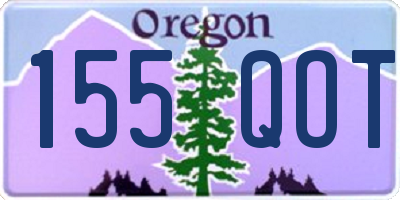 OR license plate 155QOT