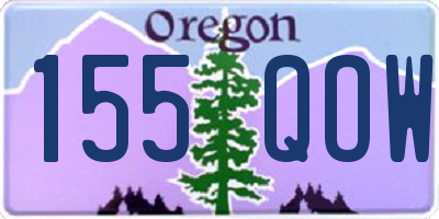 OR license plate 155QOW