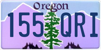 OR license plate 155QRI