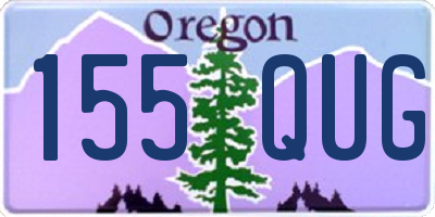 OR license plate 155QUG