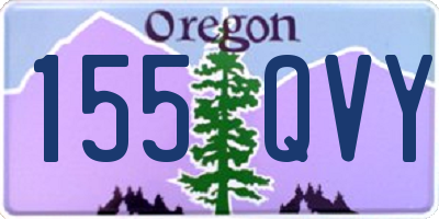 OR license plate 155QVY