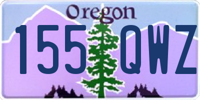 OR license plate 155QWZ