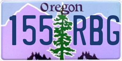 OR license plate 155RBG