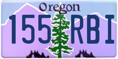 OR license plate 155RBI