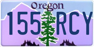 OR license plate 155RCY