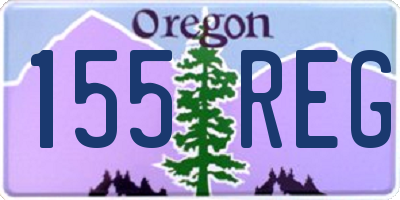 OR license plate 155REG