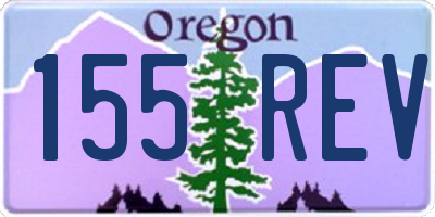 OR license plate 155REV
