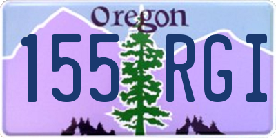OR license plate 155RGI