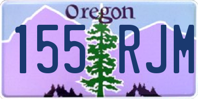 OR license plate 155RJM