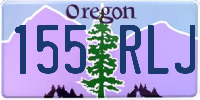 OR license plate 155RLJ