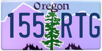 OR license plate 155RTG