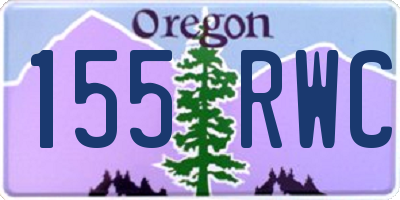OR license plate 155RWC