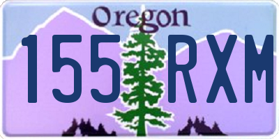 OR license plate 155RXM