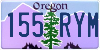 OR license plate 155RYM