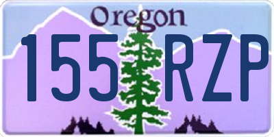 OR license plate 155RZP