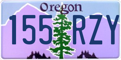 OR license plate 155RZY