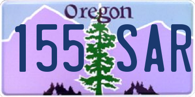 OR license plate 155SAR
