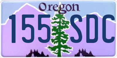 OR license plate 155SDC