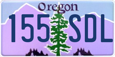 OR license plate 155SDL