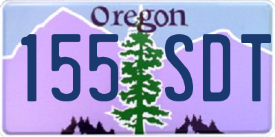 OR license plate 155SDT