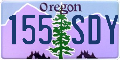 OR license plate 155SDY